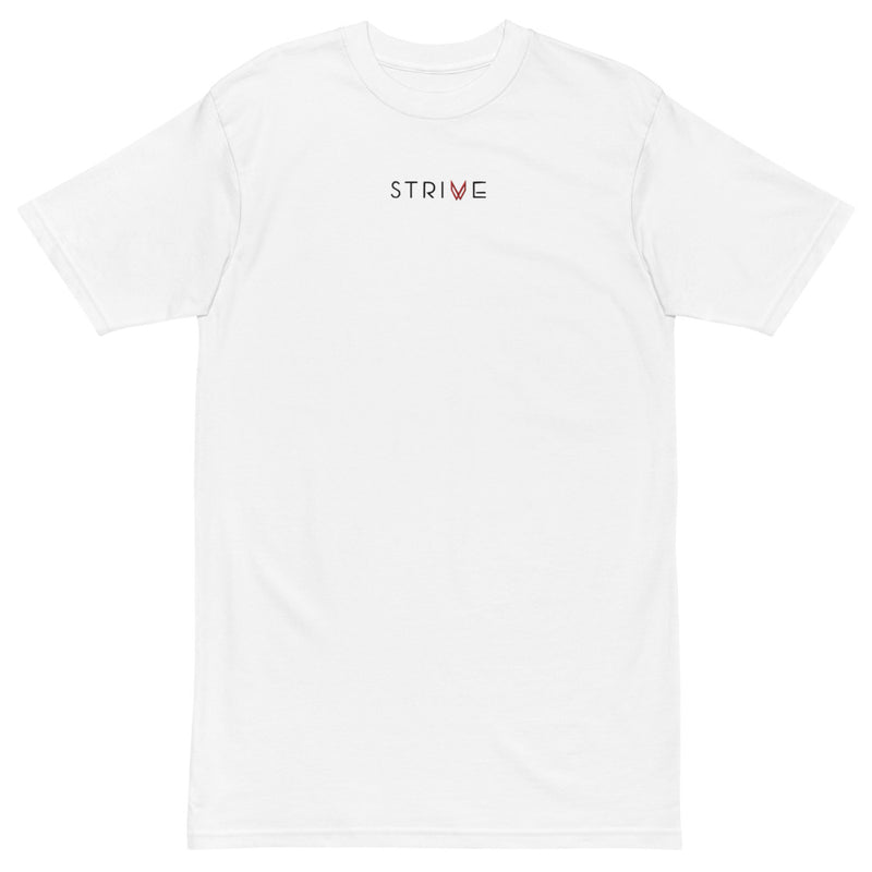 White heavyweight Strive T-Shirt