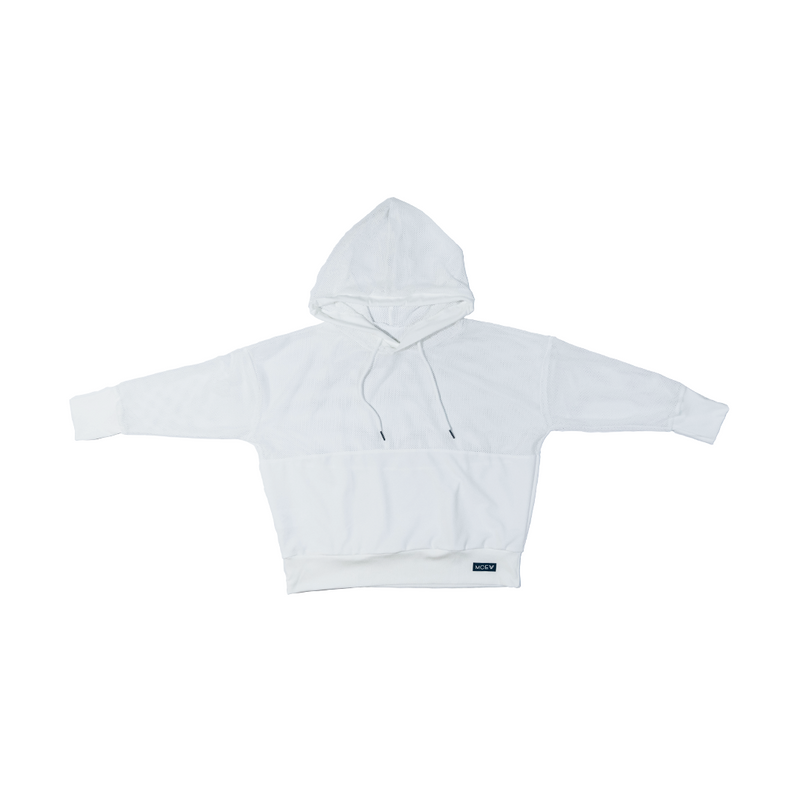 White mesh hoodie sales women's